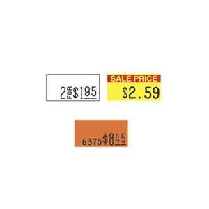 Pricemarker 1105/1110 Removable 1 Line Sale Labels, Red/Yellow,3 Rolls 