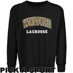 Wofford Terriers Youth Custom Sport Arch Applique Crew Neck Fleece 