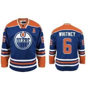 2012 new Edmonton Oilers jerseys #6 Whitney blue jerseys size 48 56 
