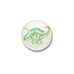  Vegetarian Dinosaur Funny Mini Button by  Patio 