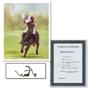   Horse of Sport I by Michelle Moate Signed Giclee Art COA Electronics