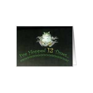  12th Birthday Missouri Tree Frog Hopped Card Toys & Games