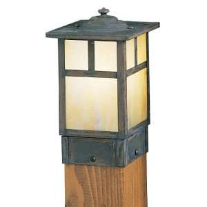 Mission Craftsman Outdoor Light Post   5 inches wide Overlay:T   T Bar 