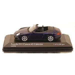  Minichamps 2003 Porsche 911 4S Cabriolet, blue 143 DIE CAST MODEL 