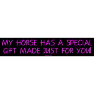  MY HORSE HAS A SPECIAL GIFT MADE JUST FOR YOU MINIATURE 