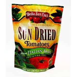 Bella Sun Luci Sun Dried Tomatoes with Italian Basil Julienne Cut 22oz 
