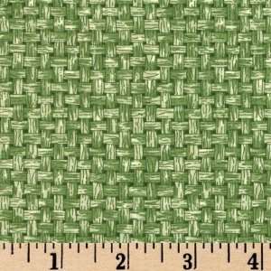  44 Wide Basket Weave Light Green Fabric By The Yard 