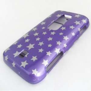  HuaWei M860 Ascend Purple Silver Stars Design Hard Case 
