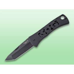  Sog Micron 2.0 Tanto Knife 5 Inch Black   Clam Pack 