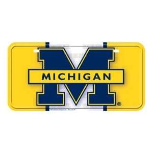   Metal Novelty Car License Plate Michigan Wolverines 