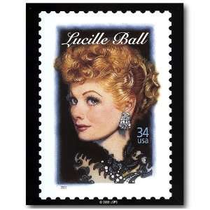 Lucille Ball Tin Metal Sign  Postage Stamp 