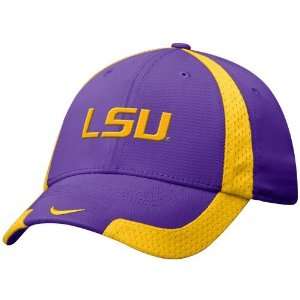 Nike LSU Tigers Purple Basketball Swoosh Flex Fit Hat:  