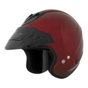    KBC TOURCOM DK MET RED XS MOTORCYCLE Open Face Helmet: Automotive