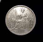 French Indo China 1889 Piastre Coin .900 Silver XF+ Liberty Seated