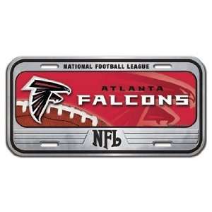    Atlanta Falcons Domed Metal License Plate: Sports & Outdoors