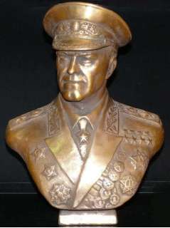 Soviet Russian Marshal ZHUKOV Big bust statue H=30cm  