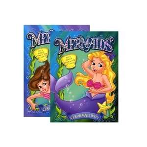  MERMAIDS FOIL & EMBOSSED Coloring & Activity Book: Office 