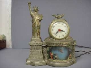 UNITED ELECTRIC STATUE OF LIBERTY CLOCK/MOTION LAMP  