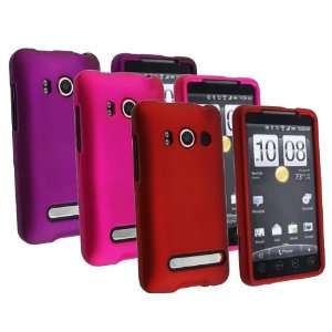  Combo 3IN1 Colorful (Purple , Red , Hot Pink) Rubber Feel 