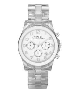 NEW MARC JACOBS Ladies Clear Acrylic Watch MBM4536  