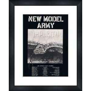 NEW MODEL ARMY Impurity   Custom Framed Original Ad   Framed Music 
