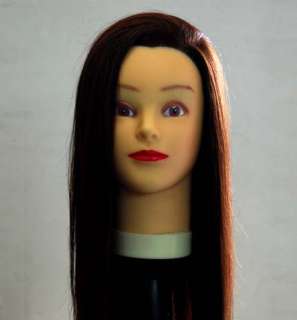 MANNEQUIN HEAD BLOCK WITH CLAMP WITH 22 HUMAN HAIR  