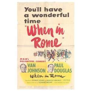  When In Rome Original Movie Poster, 27 x 41 (1952)