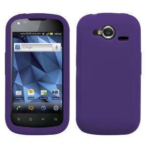  Solid Dark Purple Silicone Skin Gel Cover Case For Pantech 