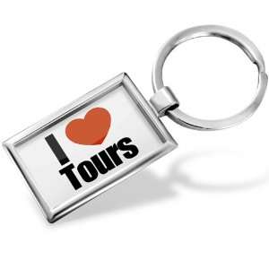 Keychain I Love Tours region: Indre et Loire, Centre   Hand Made 