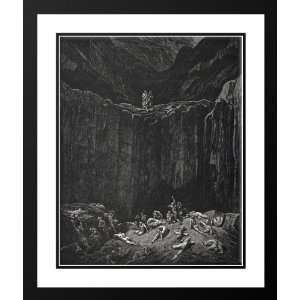 Dore, Gustave 20x23 Framed and Double Matted The Inferno, Canto 