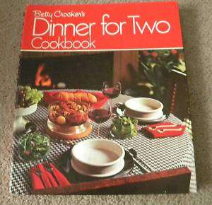 Vintage Betty Crockers Dinner For Two Cookbook  