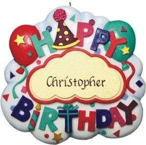 PERSONALIZED HAPPY BIRTHDAY MAGNET  