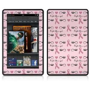  Kindle Fire Skin   Fight Like A Girl Breast Cancer Ribbons and 