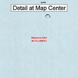  USGS Topographic Quadrangle Map   Matanzas Inlet, Florida 