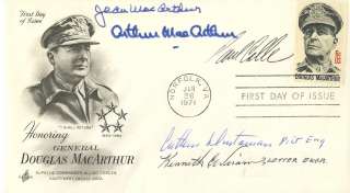 MacArthur Family, Stamp Designers Signed 1st Day Cover  