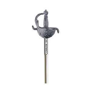   : Miniature King Charles III Rapier Sword (Silver): Sports & Outdoors