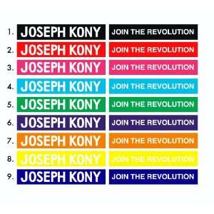 20pcs*** Joseph Kony 1 INCH Join The Revolution (20pcs) Silicone 