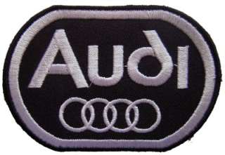 NEW Audi iron on embroidery patch   3 x 2 inch.  