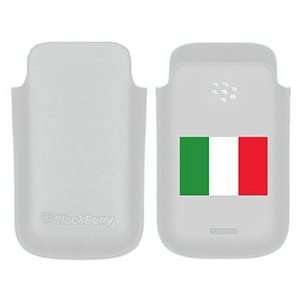  Italy Flag on BlackBerry Leather Pocket Case: MP3 Players 