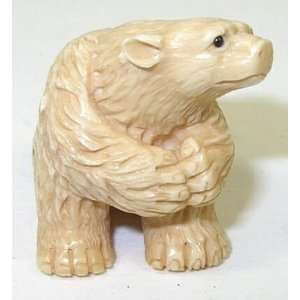  Bear ~ Mini Mammoth Ivory Netsuke