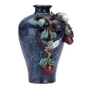 Majolica Style Birds Vase:  Home & Kitchen