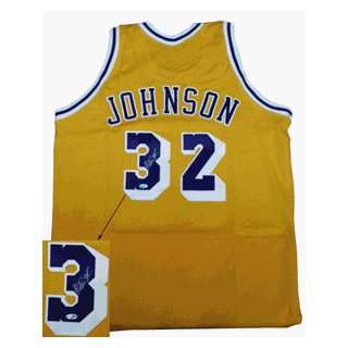  Magic Johnson Hand Signed Home Lakers Jersey Everything 