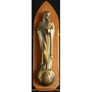   French Religious Wood Plaque Madonna Our Lady Mother Mary Notre Dame