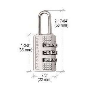  CRL Nickel Plated Combination Lock by CR Laurence