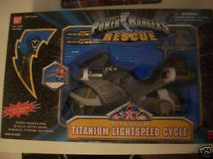 Power Rangers Lightspeed Rescue Titanium Cycle MIB Rare  