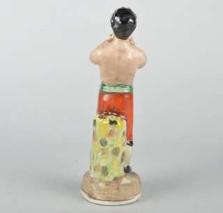   Ceramic 8.5 STAFFORDSHIRE Boxer Figurine Early Mid 1800s  