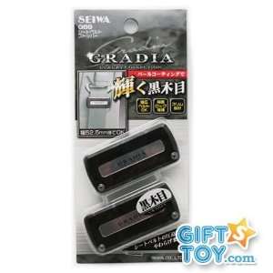  Seiwa Grania Luxury Car Seat Belt Stopper (Black 