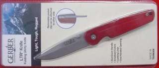 Gerber Knife RED LTR 5913 Discontinued NEW Plain Edge  