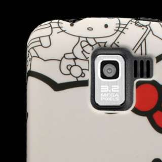 Case for LG Optimus Slider Cover A Hello Kitty LG LS700 Skin Hard Snap 