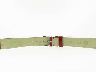 BRAND NEW Genuine Michele 16mm Glossy Red Watch Band Strap  